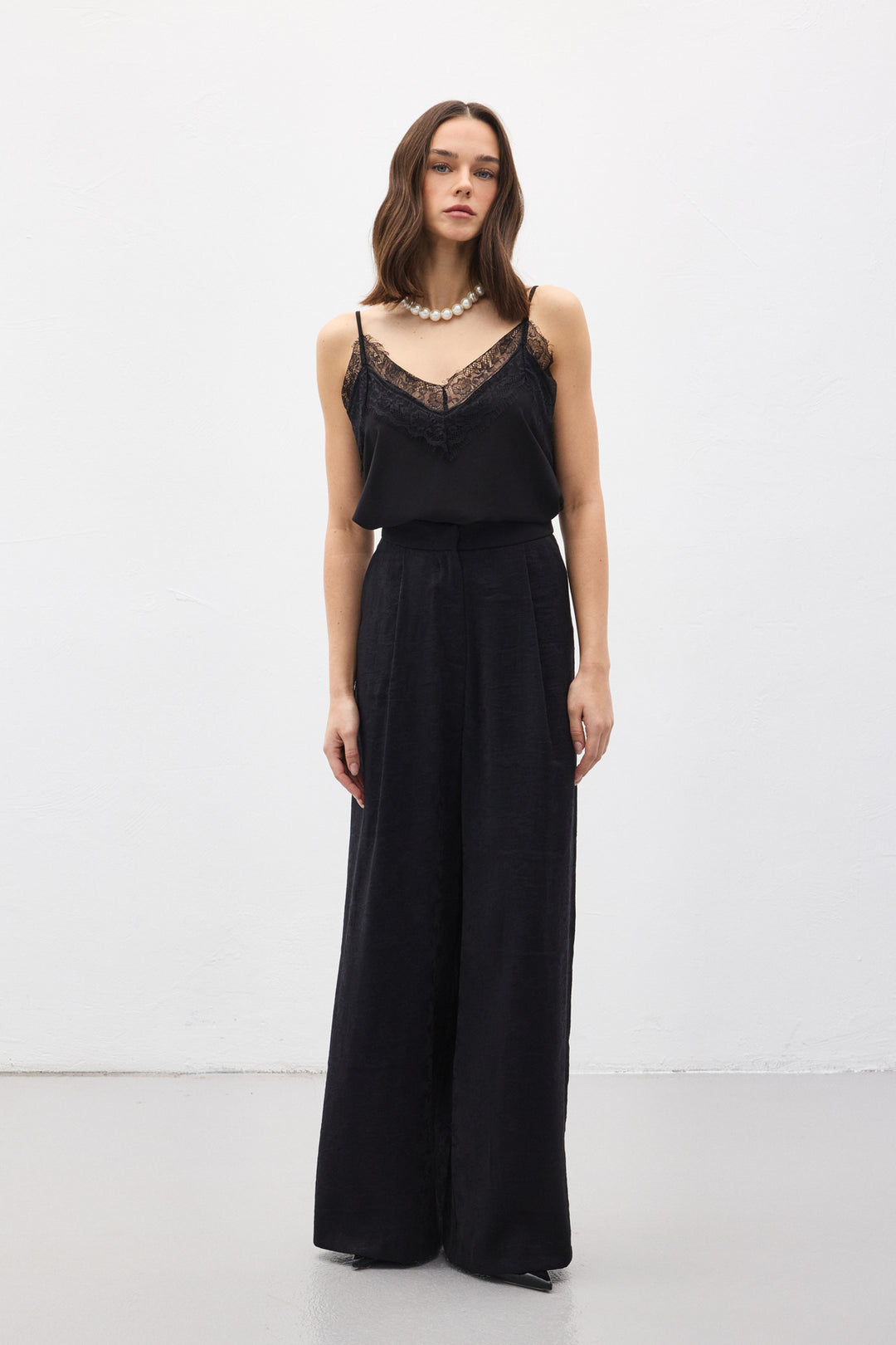 Sateen Pantalon Freya - Noir