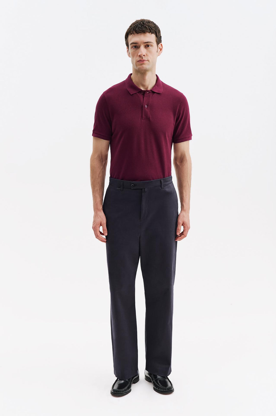 Giesto Pantalon Chino en Gabardine Antrasite - Anthracite