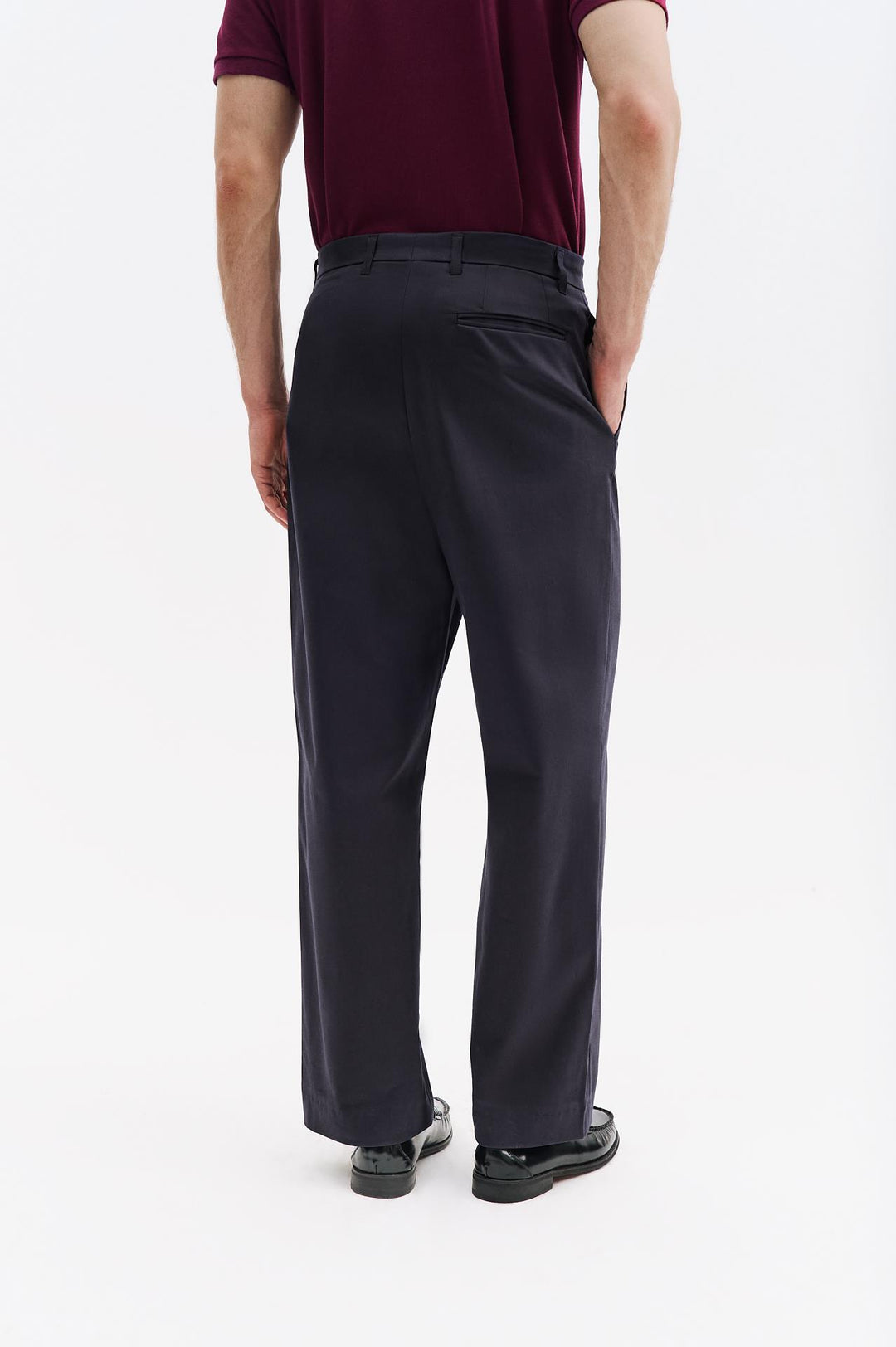 Giesto Pantalon Chino en Gabardine Antrasite - Anthracite