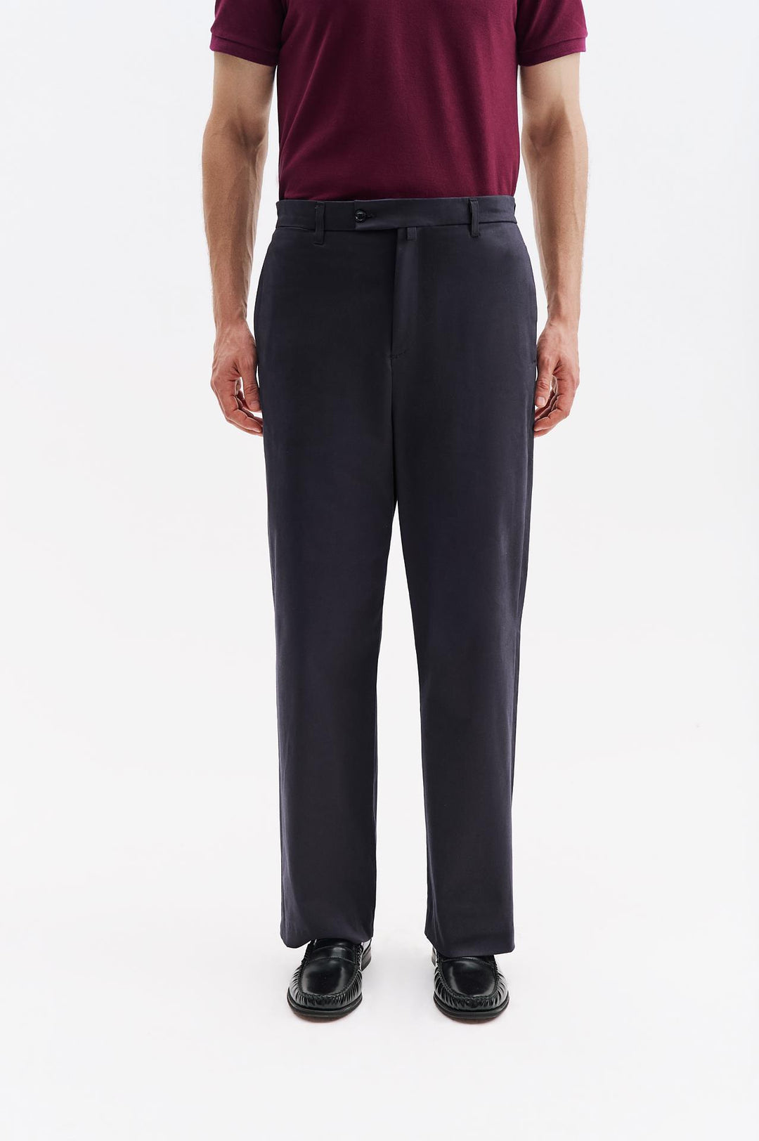Giesto Pantalon Chino en Gabardine Antrasite - Anthracite