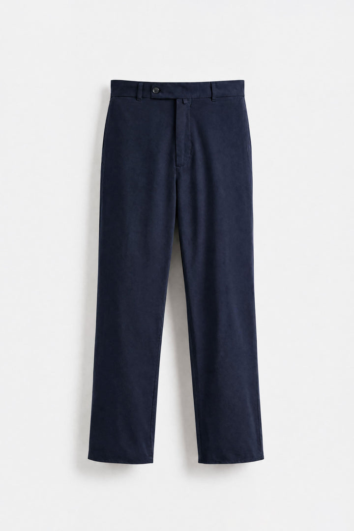 Giesto Pantalon Chino en Gabardine Bleu marine - Bleu marine