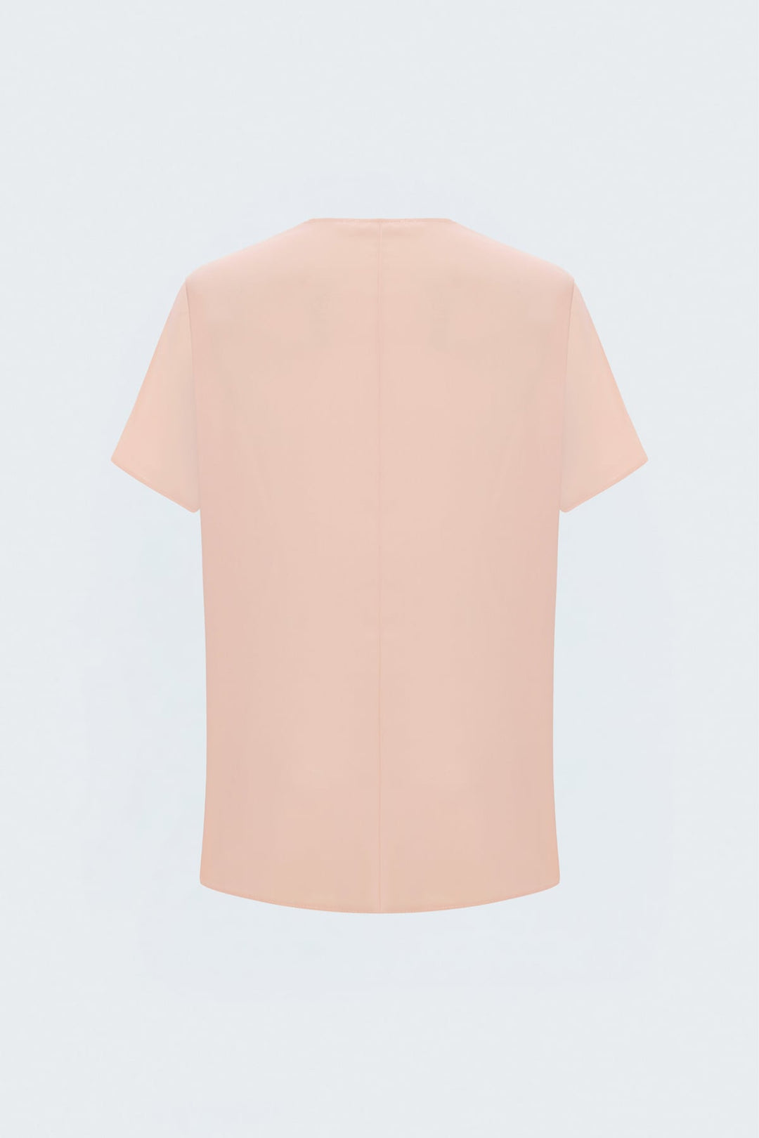 Sateen Blouse Large Manches Courtes - Poudre
