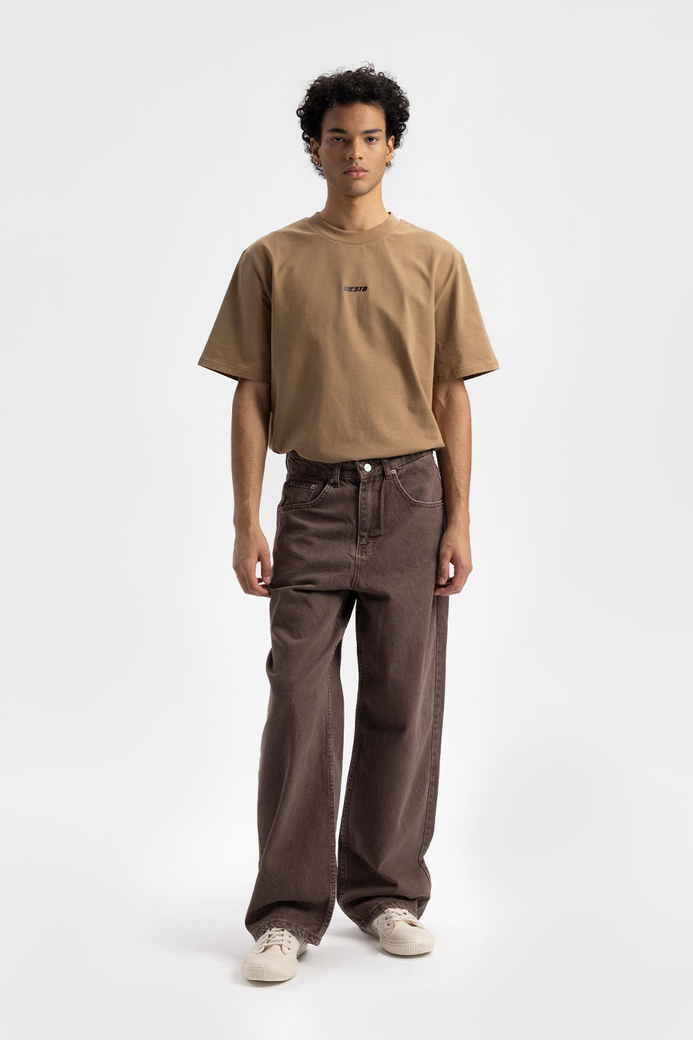 Giesto T-shirt coupe décontractée Giesto - Tabac