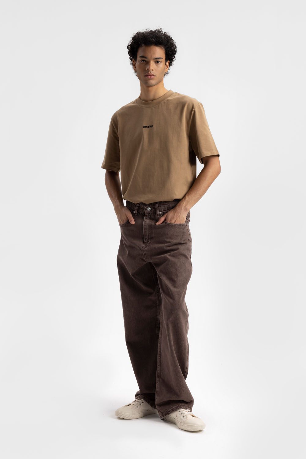 Giesto T-shirt coupe décontractée Giesto - Tabac