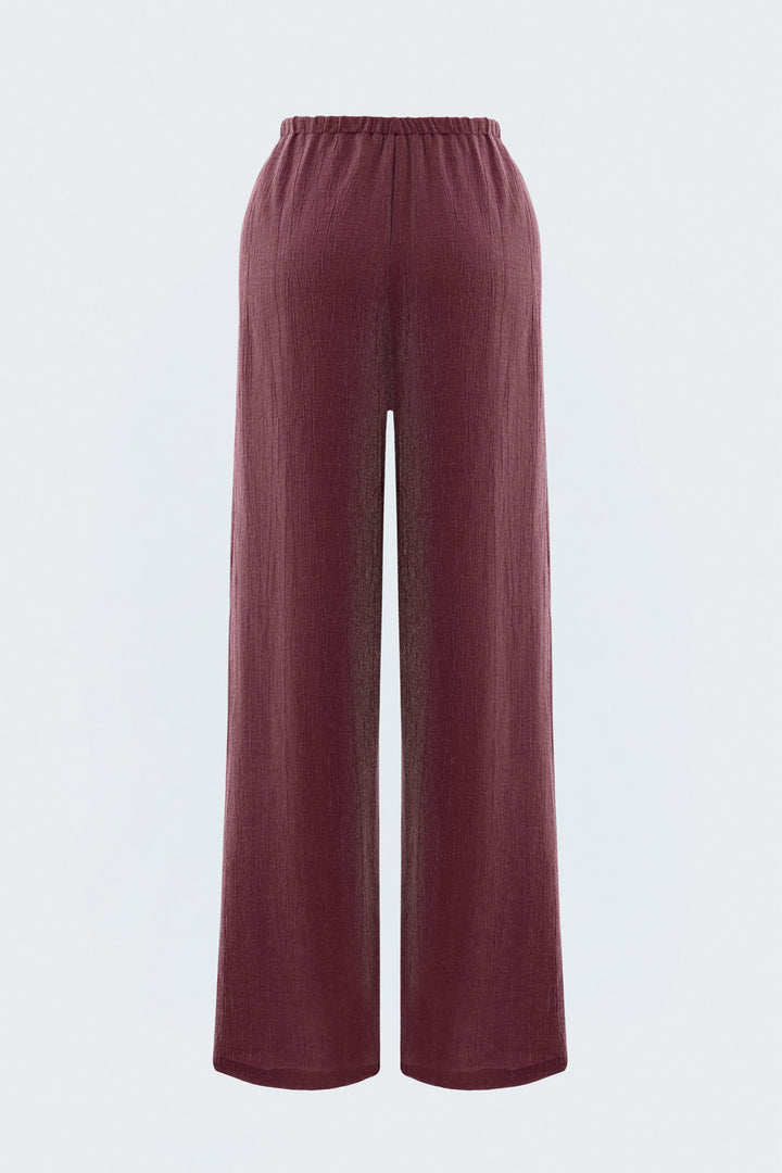 Sateen Pantalon Glow - Bordeaux