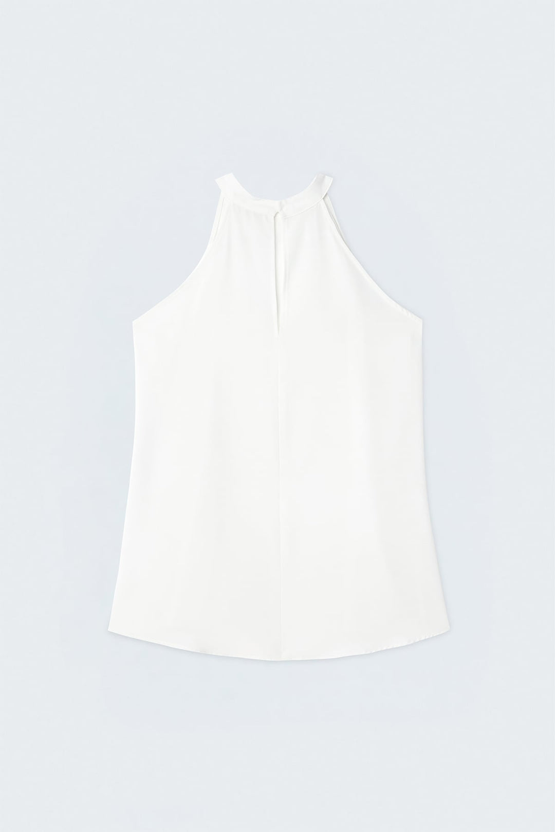Sateen Blouse Col Halter - Écru