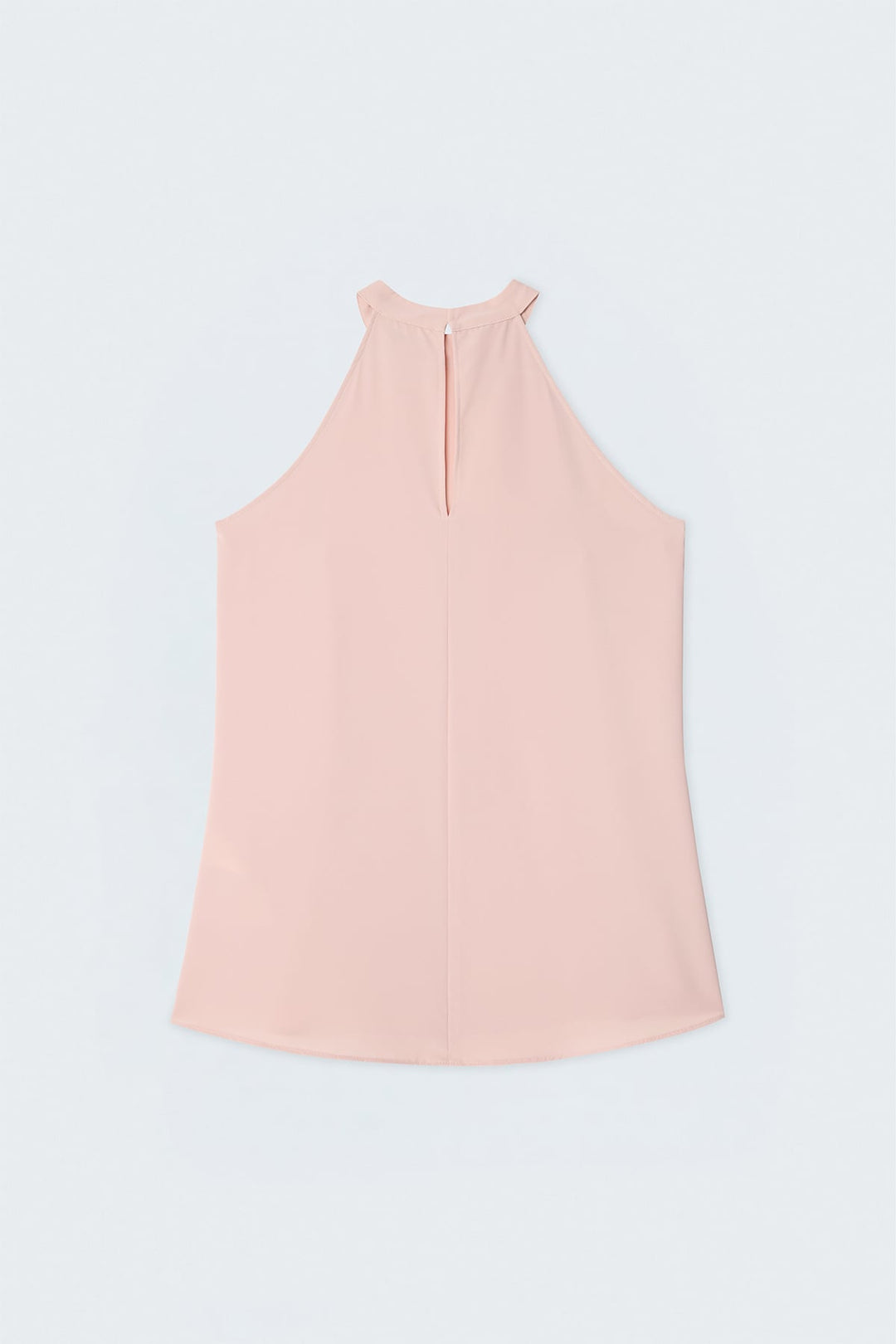 Sateen Blouse Col Halter - Poudre
