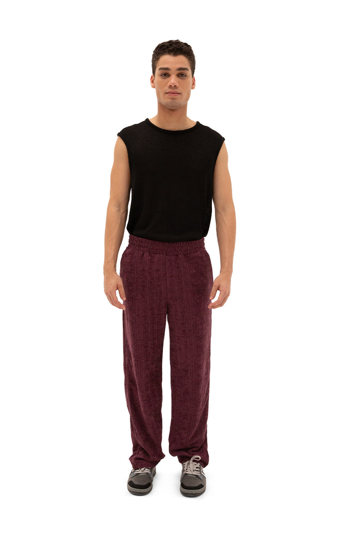 Giesto Pantalon en serviette - Bordeaux