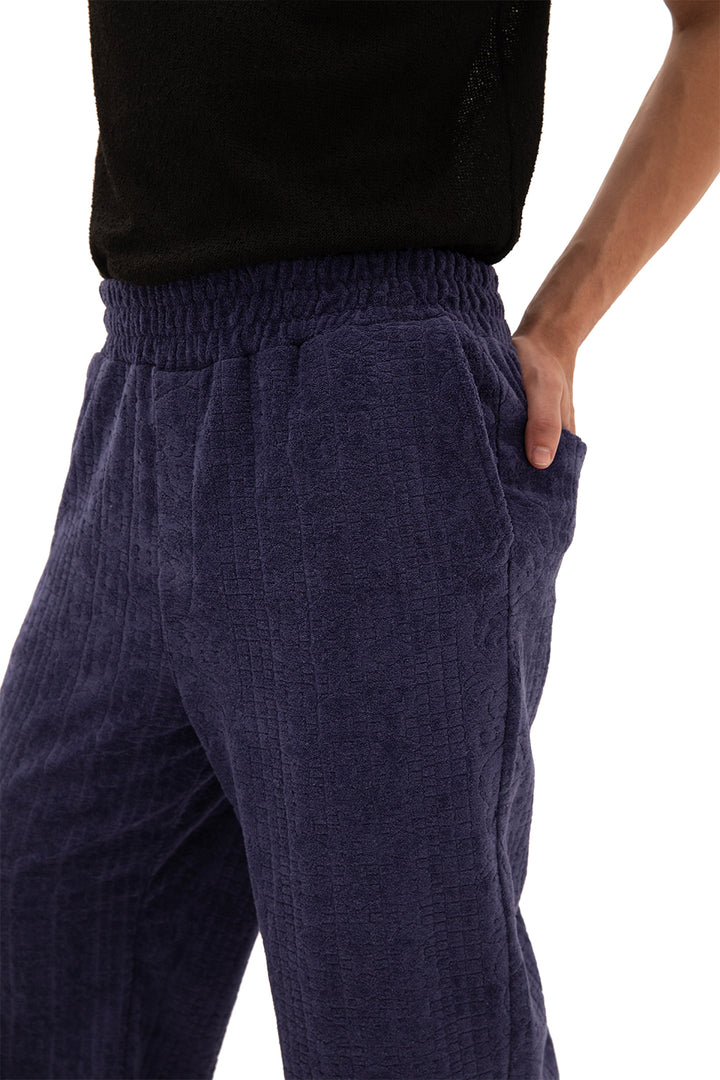 Giesto Pantalon en serviette - Bleu marine