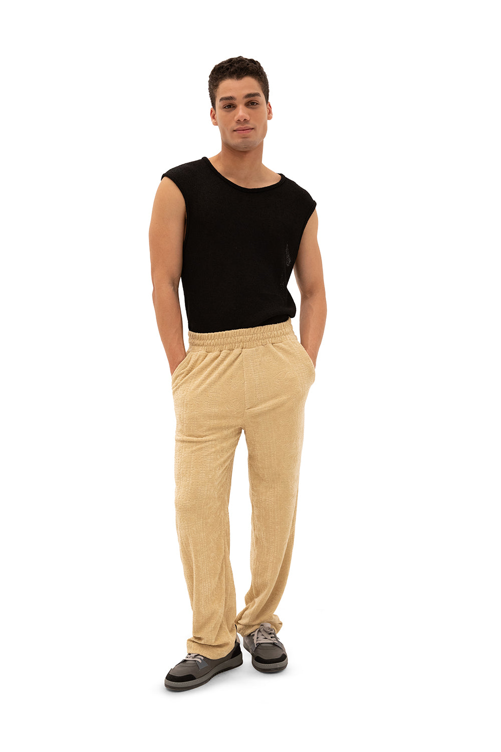 Giesto Pantalon en serviette - Jaune