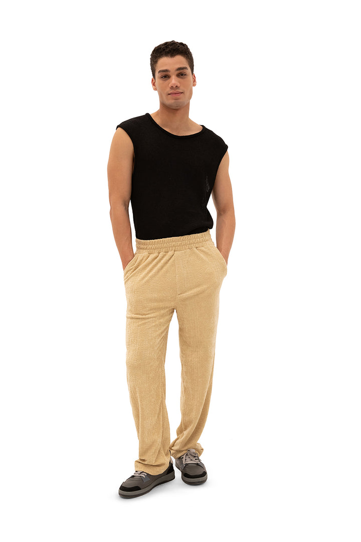 Giesto Pantalon en serviette - Jaune