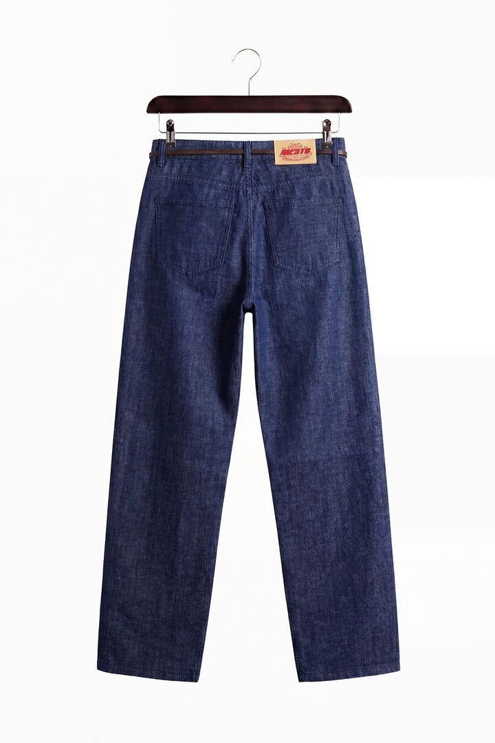 Giesto Jean Bleu marine Regular Fit Légère - Bleu foncé