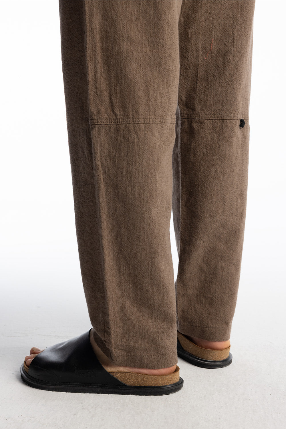 Giesto Pantalon en lin inclusif - Marron