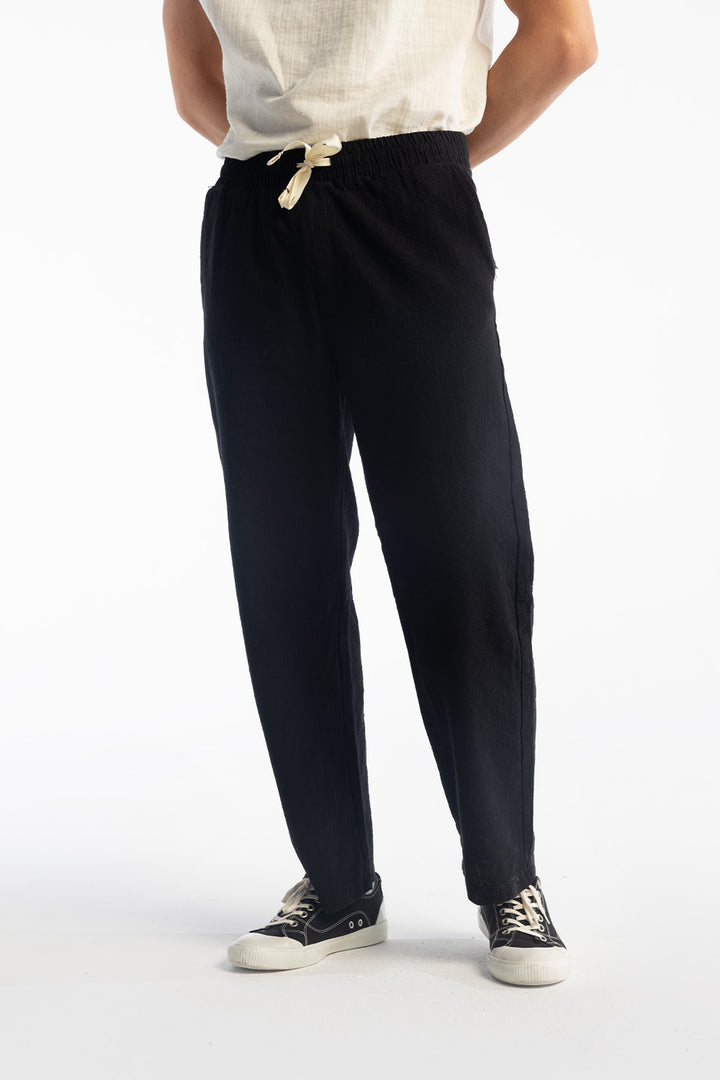 Giesto Pantalon en lin Inclusive - Noir