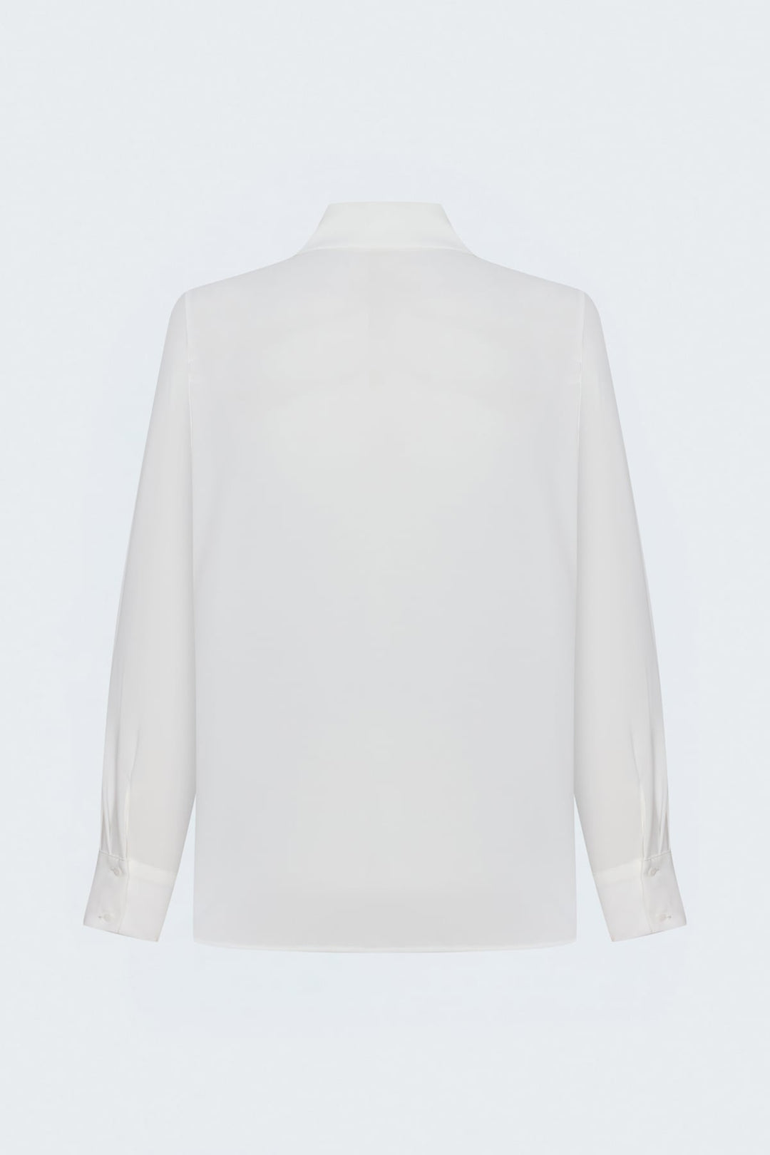 Sateen Chemise classique avec détail de broderie - Écru