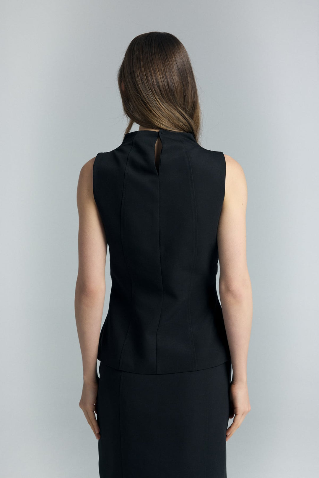 Sateen Blouse Jessi - Noir