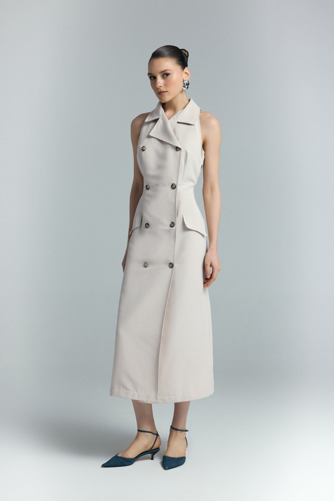 Sateen Robe Jessi - Beige