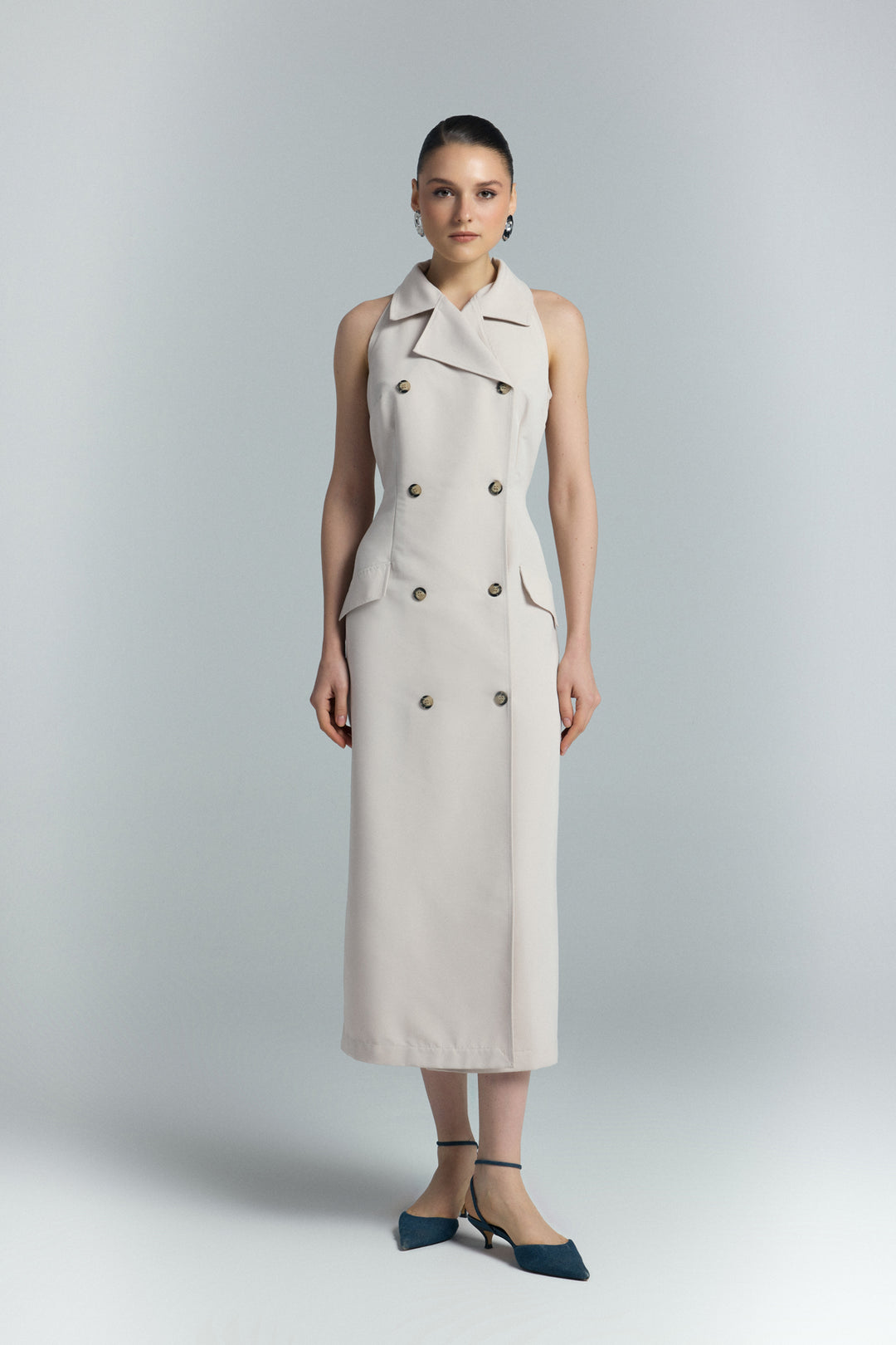 Sateen Robe Jessi - Beige