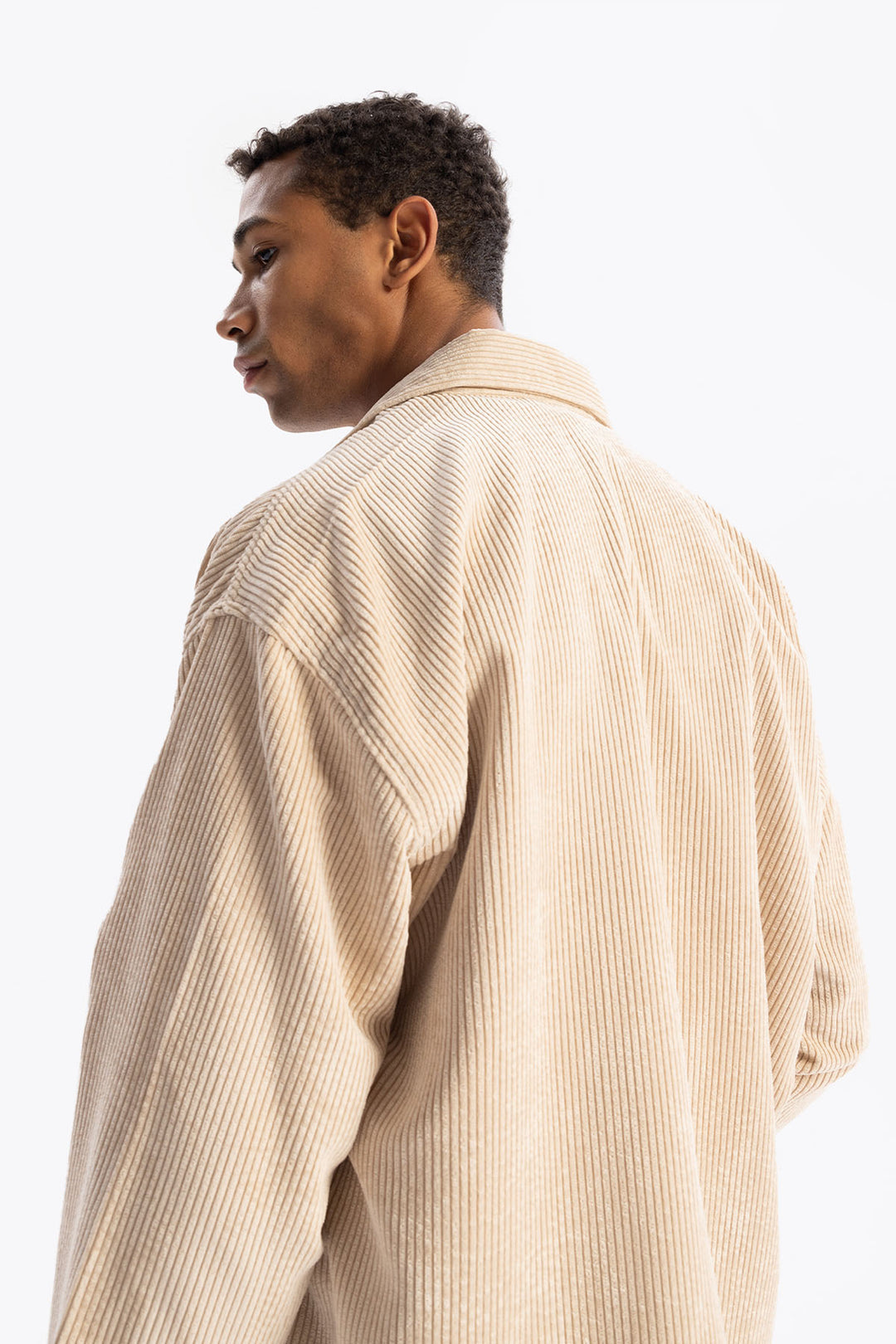 Giesto Chemise en Velours - Beige