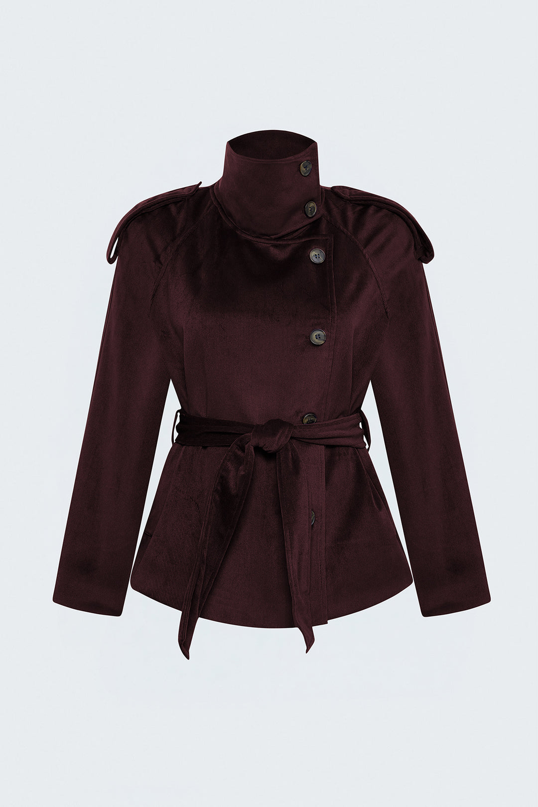 Sateen Veste courte en velours - Bordeaux