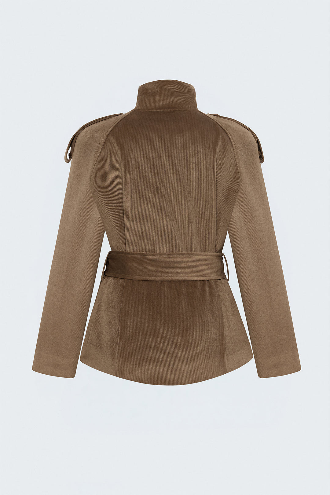 Sateen Veste courte en velours - Camel