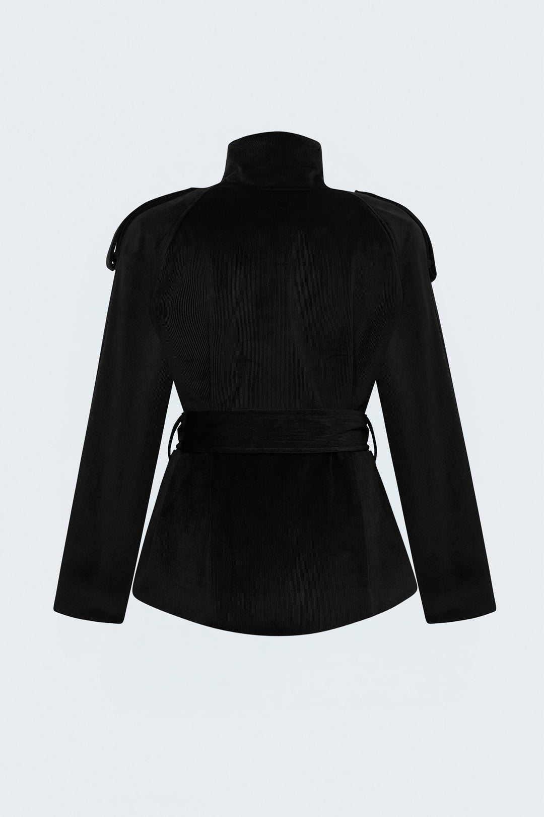 Sateen Veste courte en velours - Noir