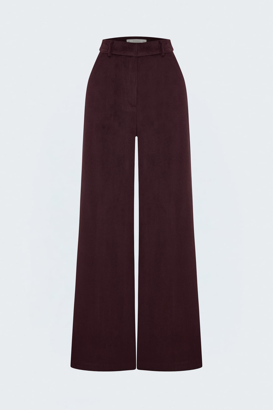Sateen Pantalon en velours - Bordeaux