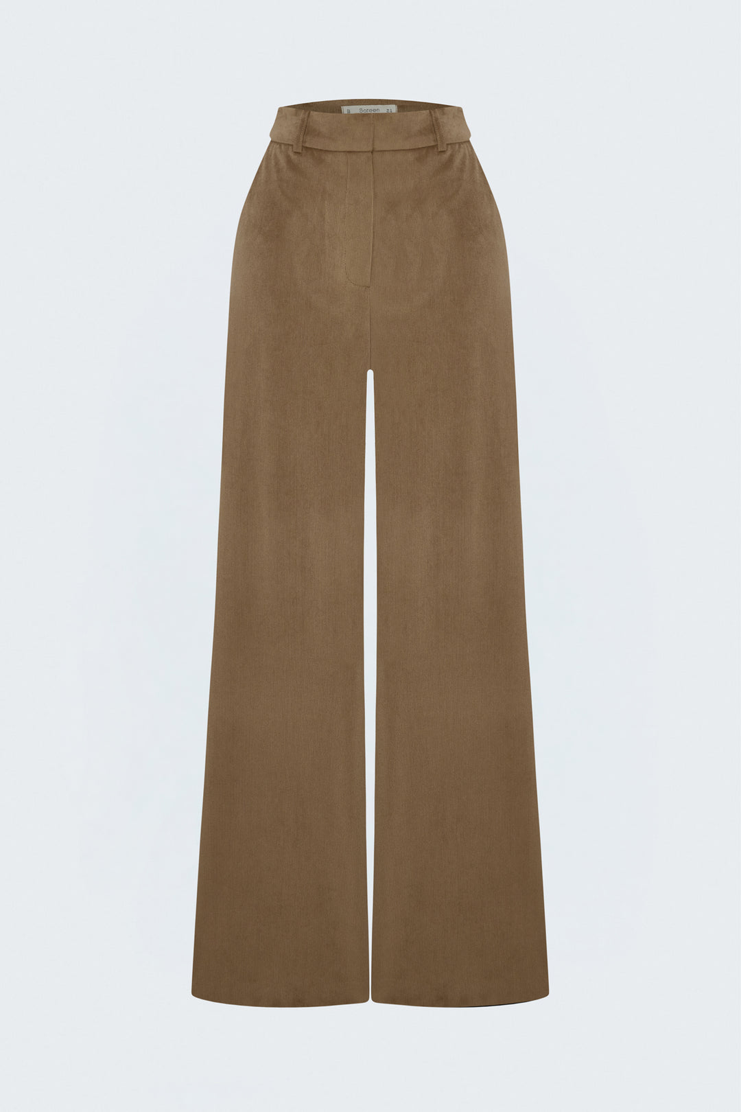 Sateen Pantalon en velours - camel