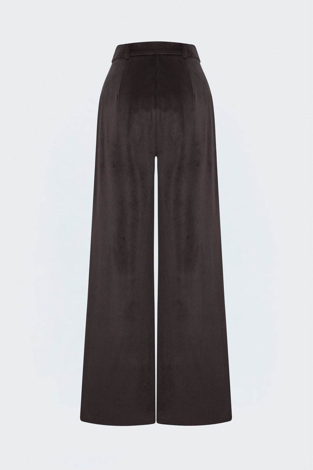 Sateen Pantalon en velours - Marron