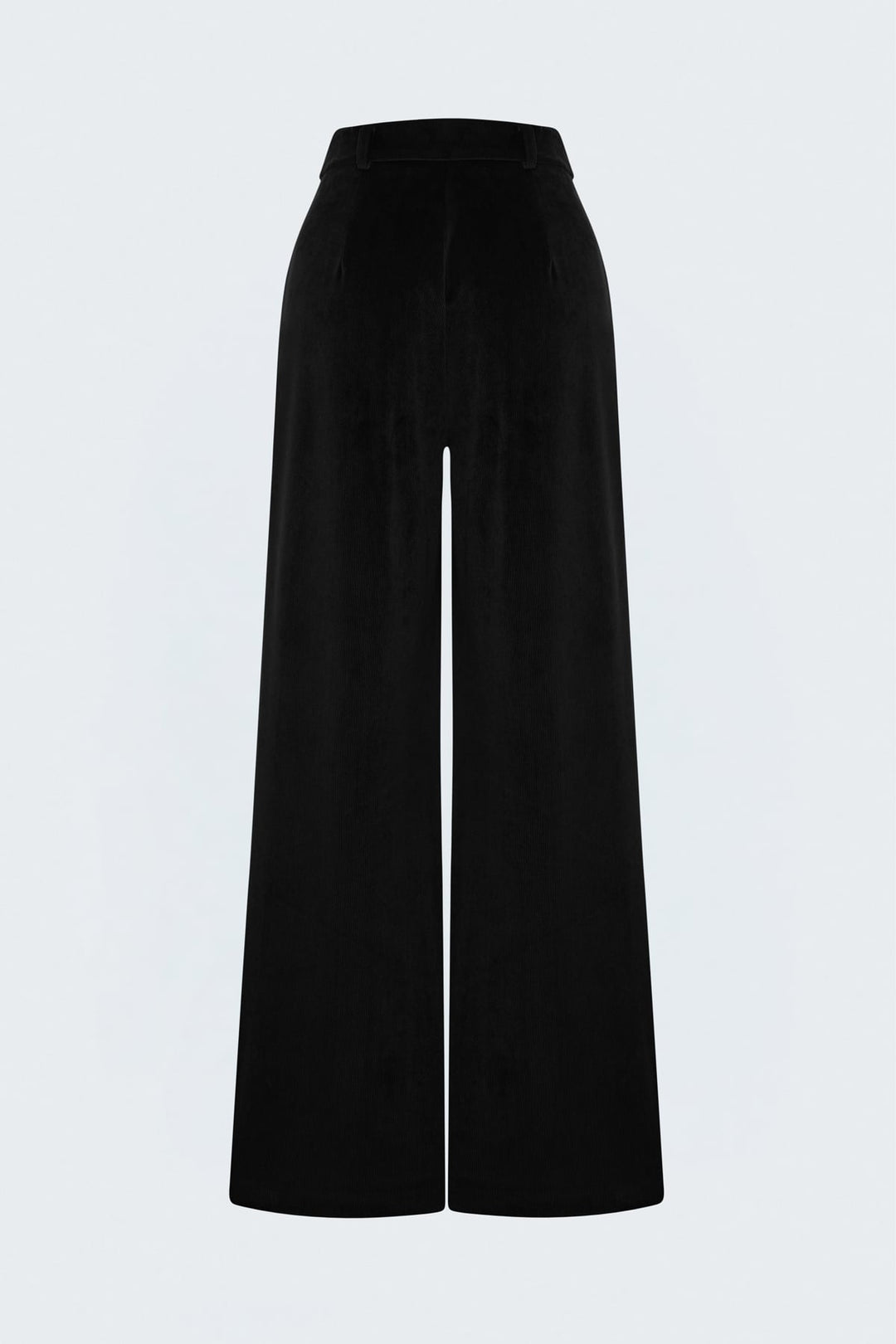 Sateen Pantalon en velours - Noir