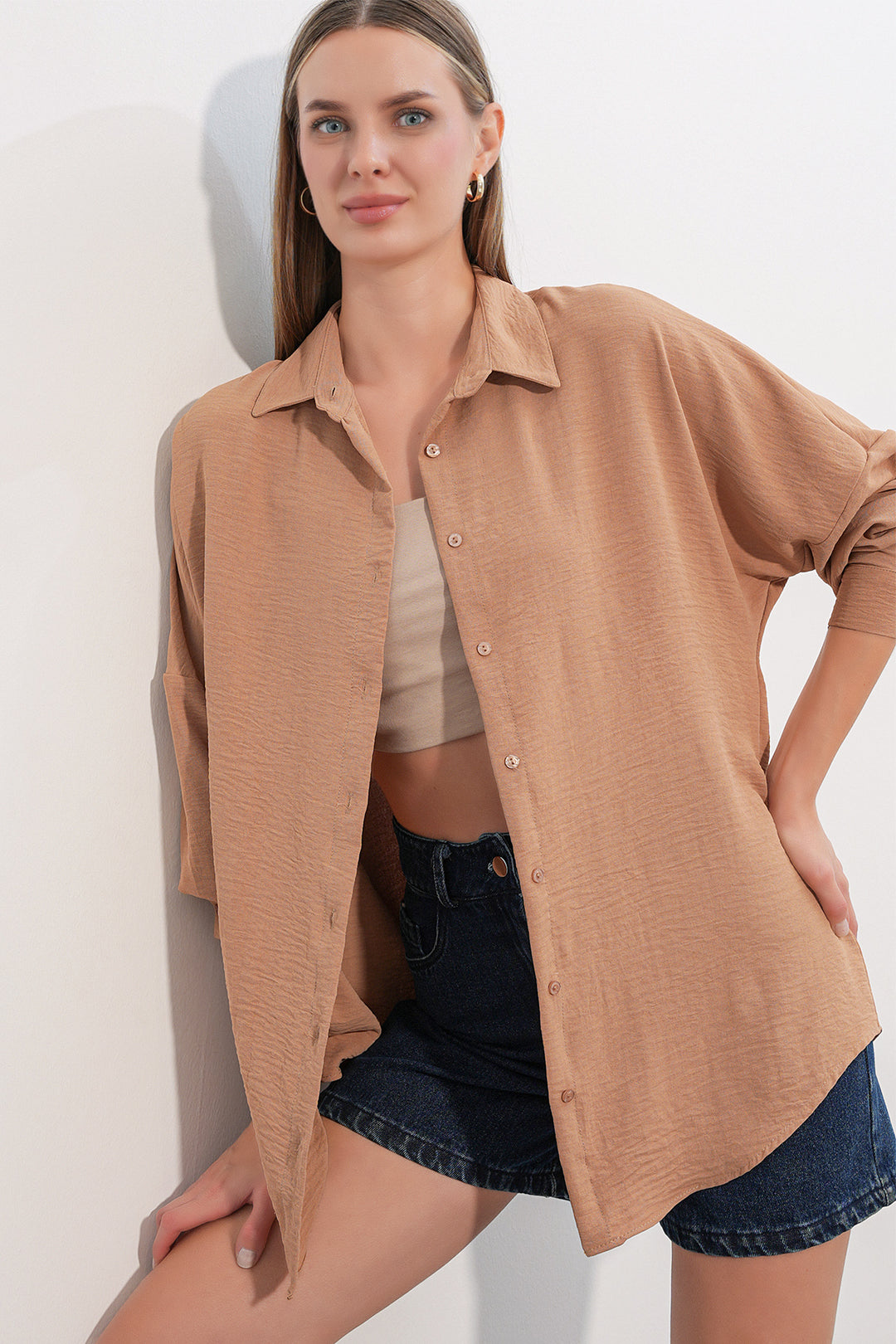 Bigdart Chemise Oversize Aerobin Femme 20402 - bisküvi