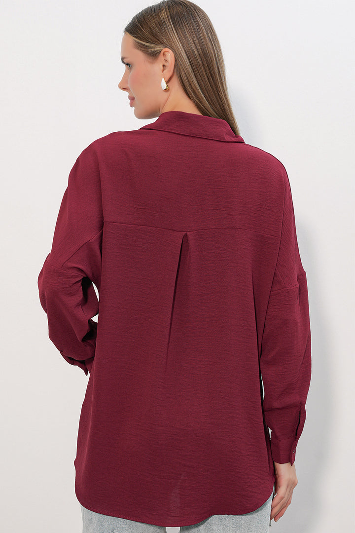 Bigdart Chemise Oversize Aerobin Femme 20402 - Bordeaux