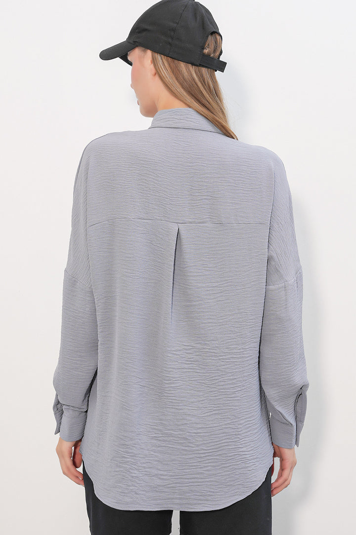Bigdart Chemise Oversize Aerobin Femme 20402 - Gris
