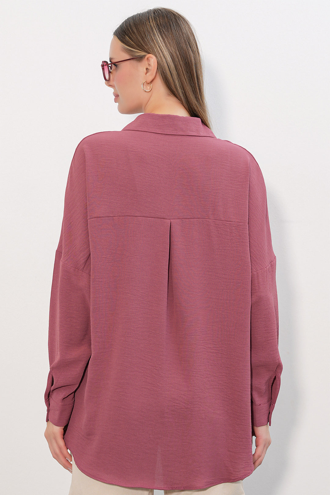 Bigdart Chemise Oversize Aerobin Femme 20402 - gül kurusu