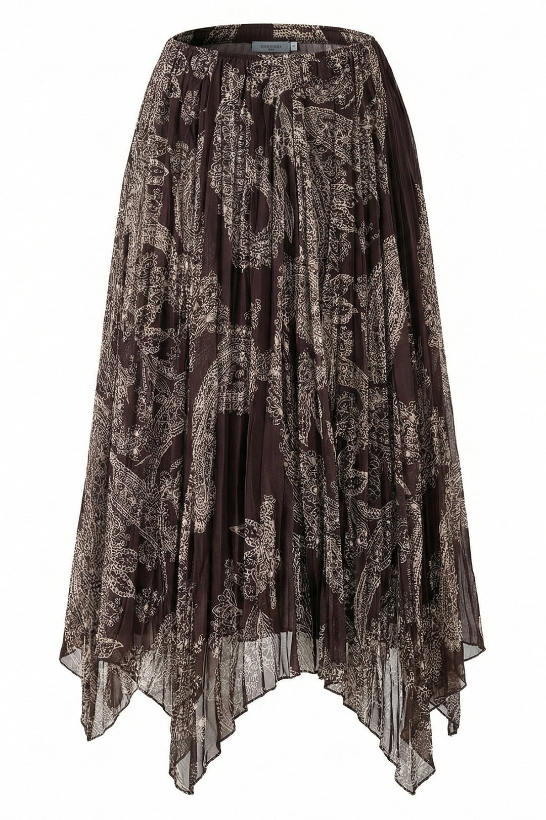 Bigdart Jupe asymétrique en tulle chiffon pour femme 8061 - Marron