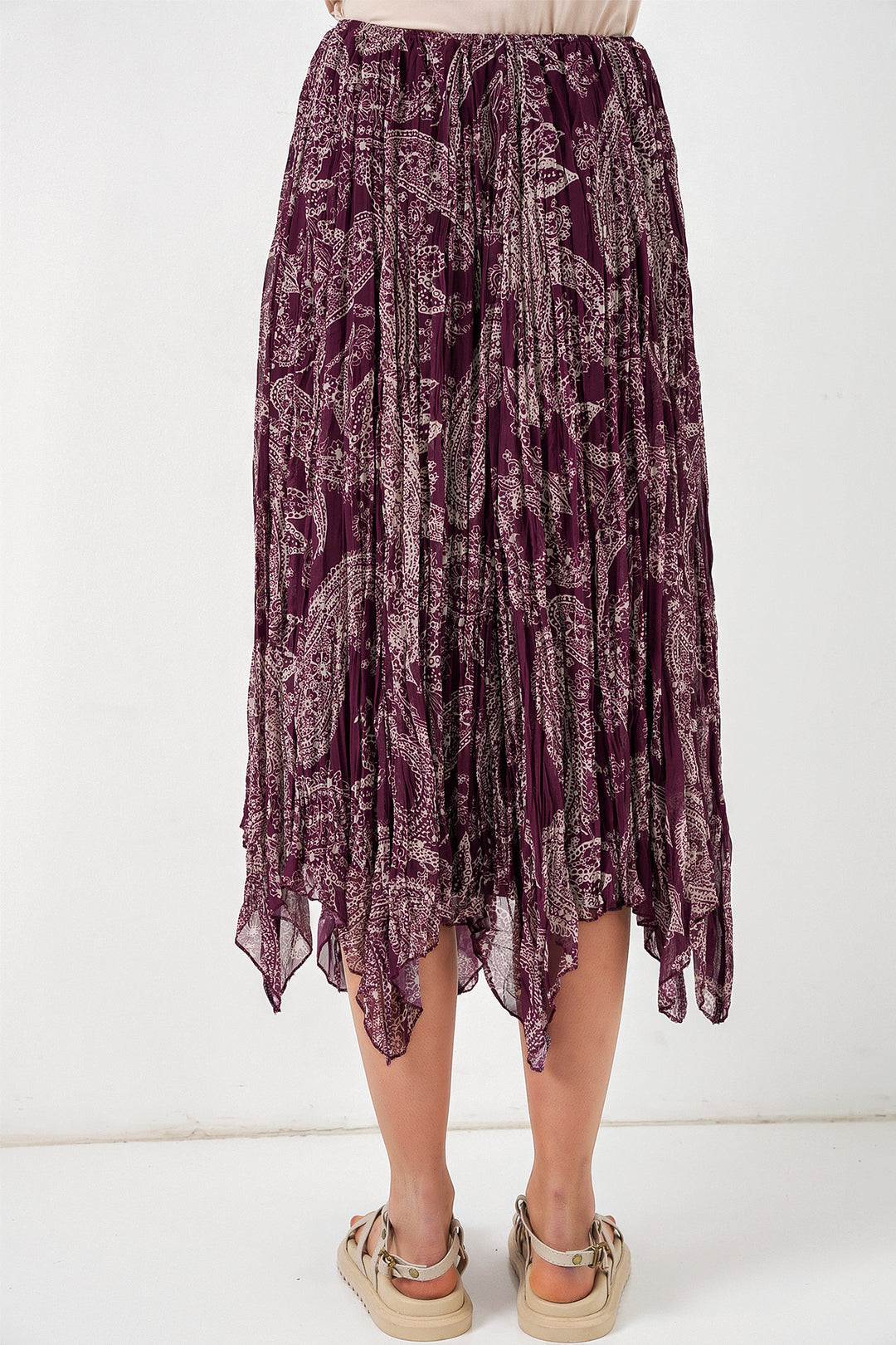 Bigdart Jupe asymétrique en tulle chiffon pour femme 8061 - Violet