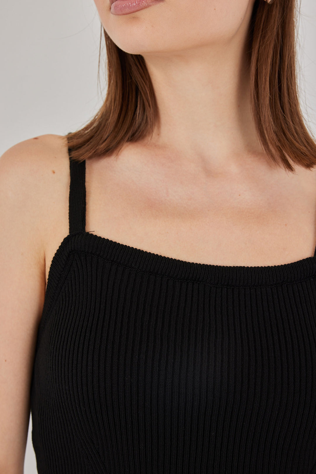 Bigdart Top Blouse à Bretelles Femme 15934 - Noir