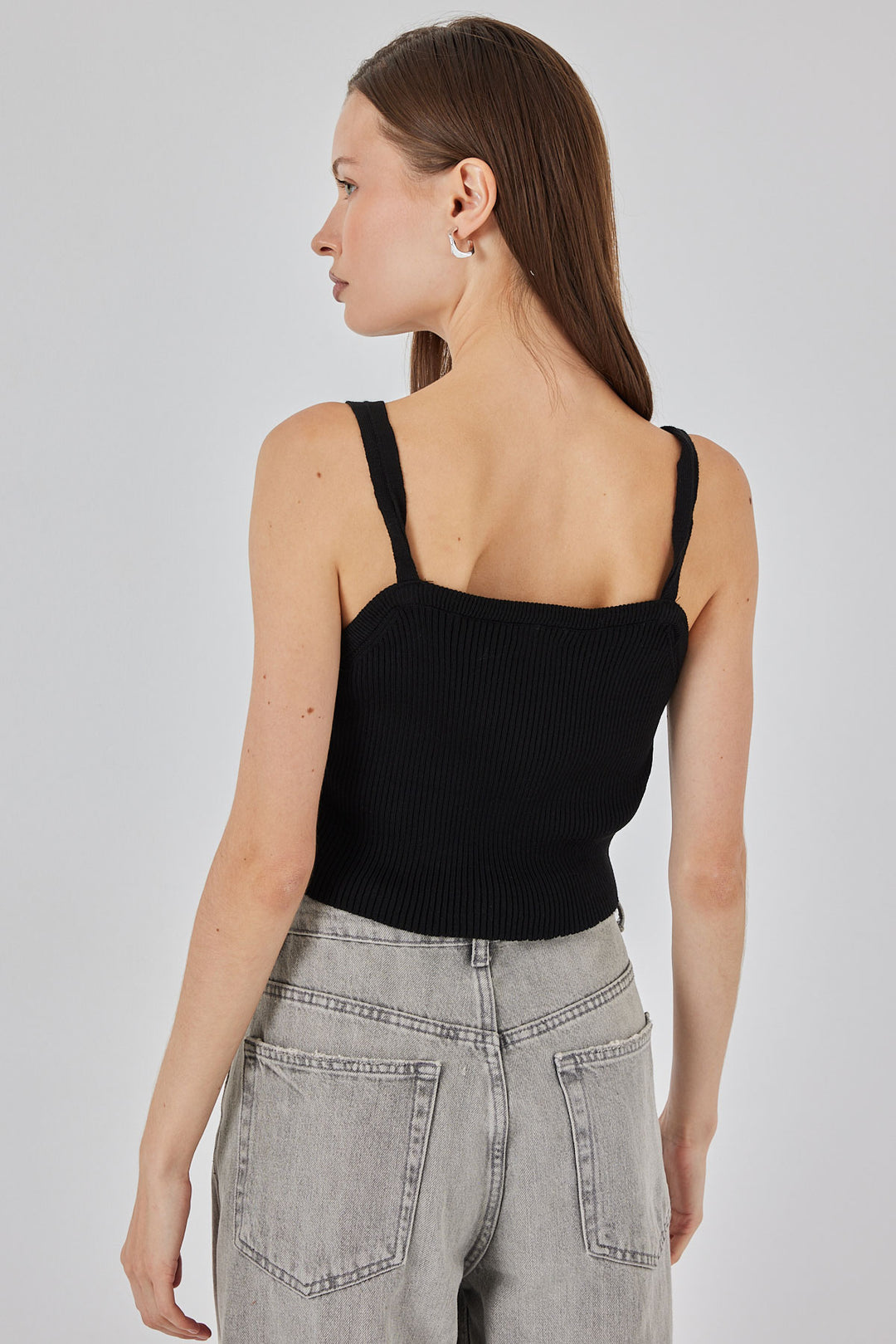 Bigdart Top Blouse à Bretelles Femme 15934 - Noir