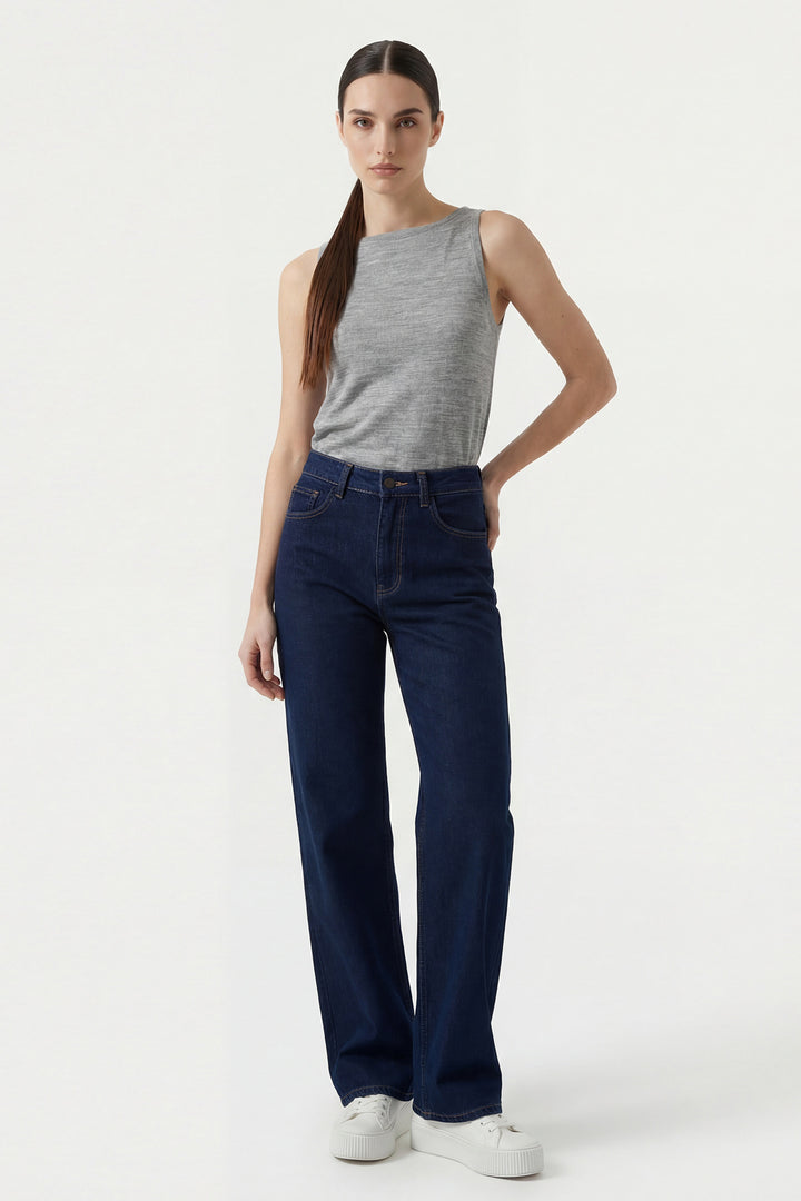 Bigdart Débardeur en tricot à bretelles pour femme 15935 - Gris