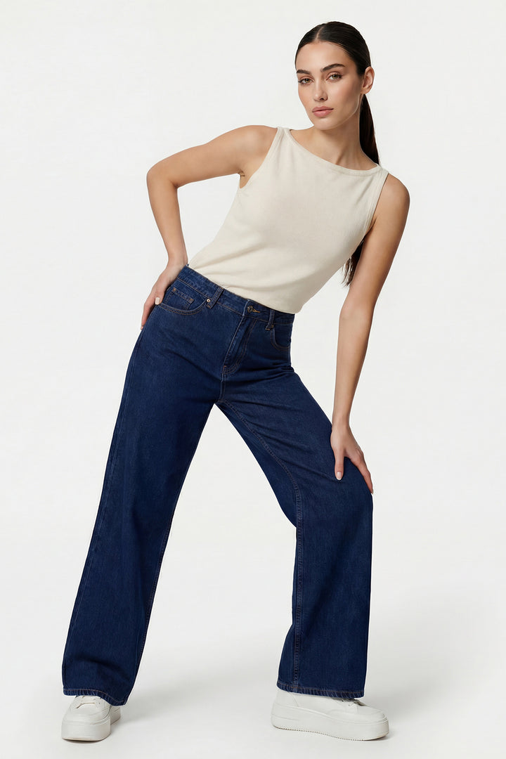 Bigdart Débardeur en tricot à bretelles pour femme 15935 - Crème