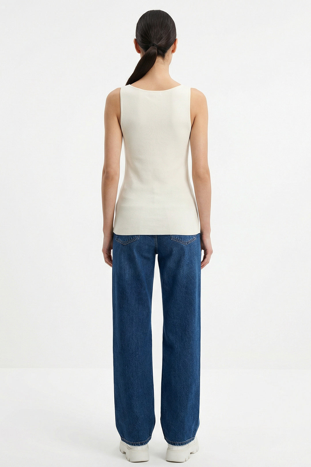 Bigdart Débardeur en tricot à bretelles pour femme 15935 - Crème