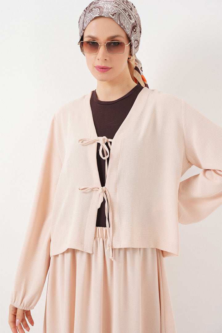 Bigdart Ensemble Jupe Kimono Ayrobin Femme 8047 - Crème