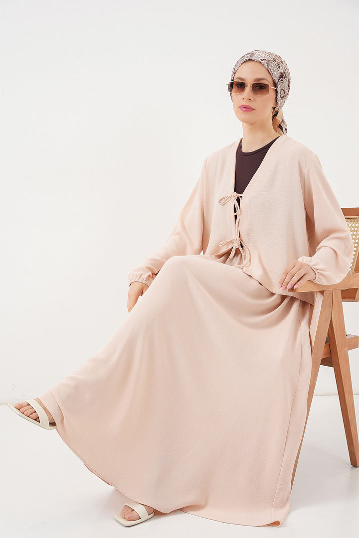 Bigdart Ensemble Jupe Kimono Ayrobin Femme 8047 - Crème