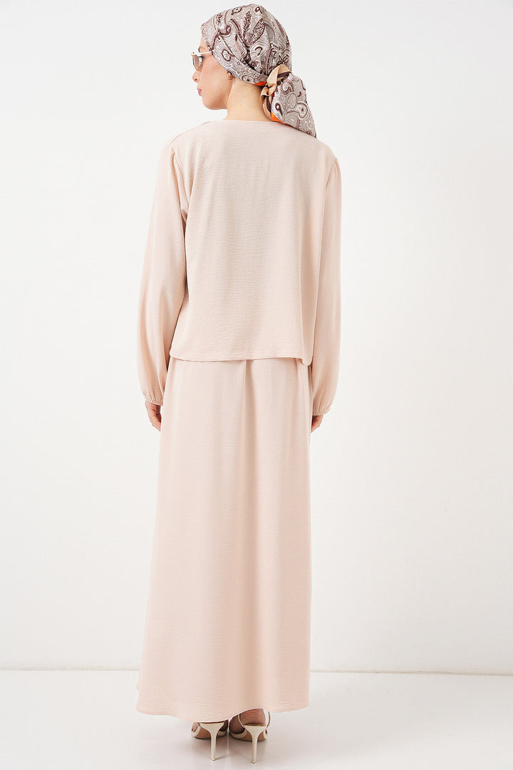 Bigdart Ensemble Jupe Kimono Ayrobin Femme 8047 - Crème
