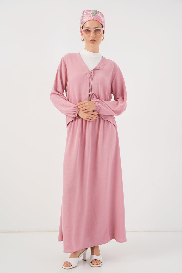 Bigdart Ensemble Jupe Kimono Ayrobin Femme 8047 - Rose