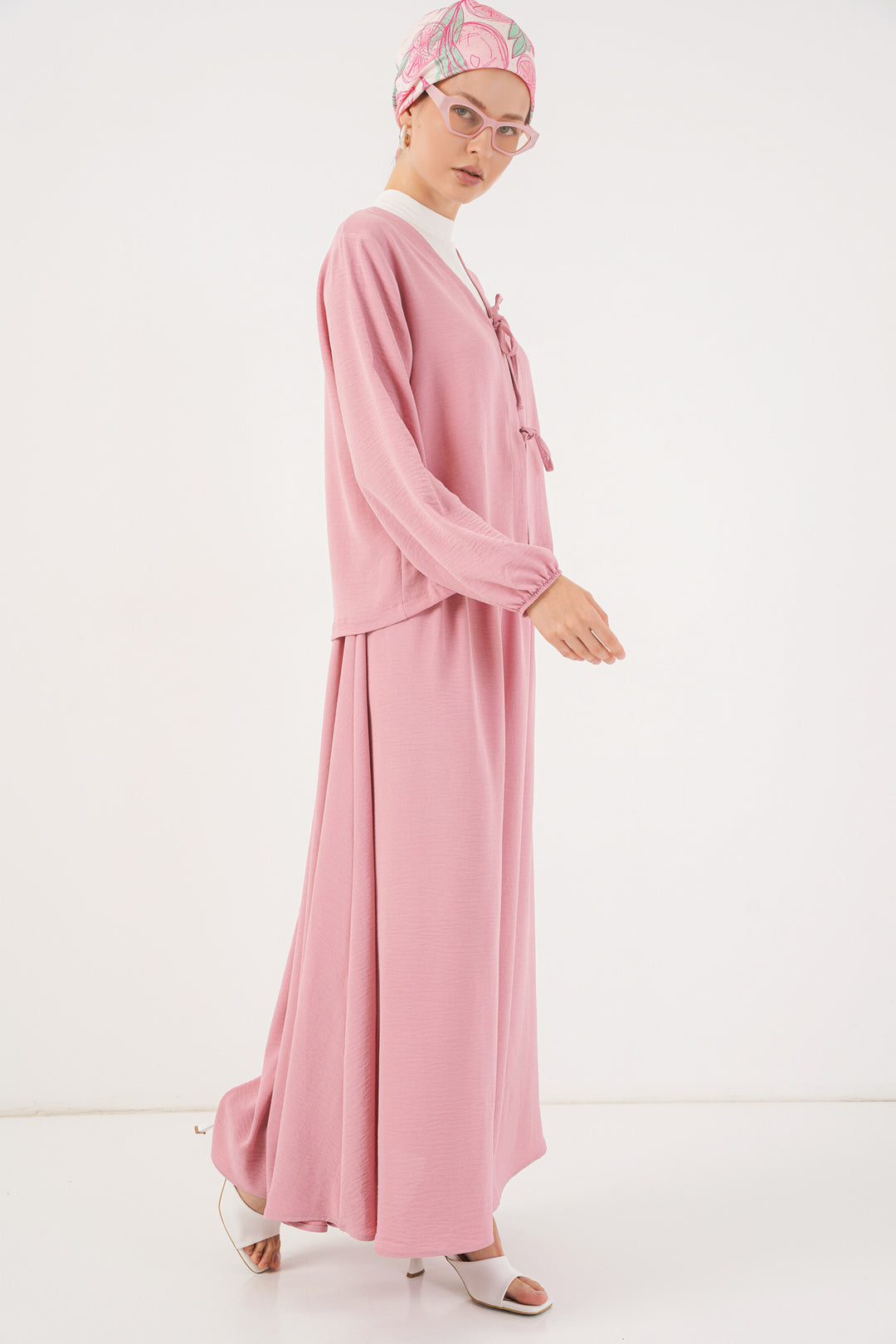 Bigdart Ensemble Jupe Kimono Ayrobin Femme 8047 - Rose