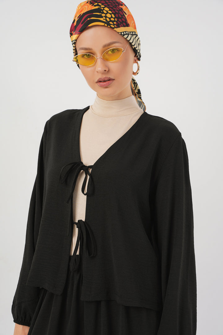Bigdart Kimono jupe femme 8047 - Noir