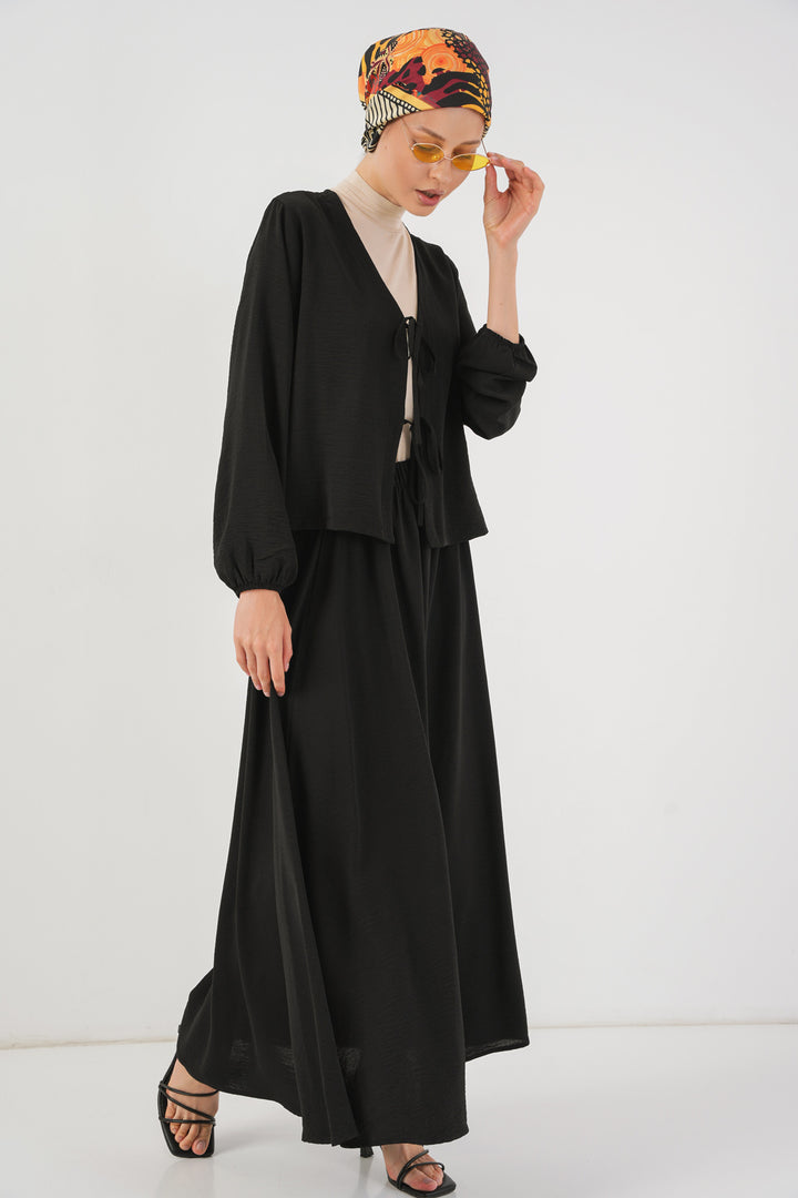 Bigdart Kimono jupe femme 8047 - Noir