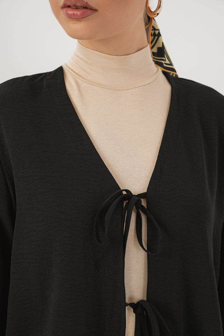 Bigdart Kimono jupe femme 8047 - Noir