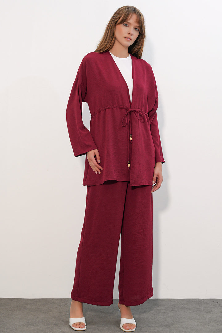 Bigdart Ensemble de 2 pantalons kimono Ayrobin pour femme 30101 - Bordeaux